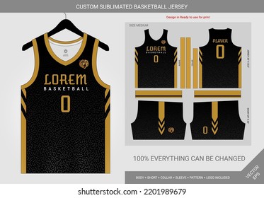 Basketball Jersey Design Template Concept