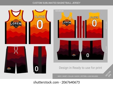 basketball jersey design template sublimation