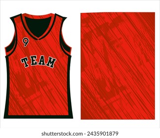 Basketball Jersey Design Vector EPS