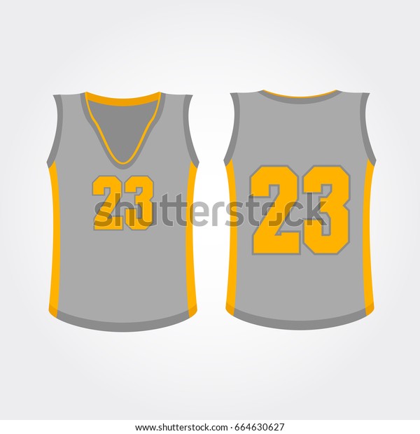 Basketball Jersey Design Vector Illustration Stock Vector (Royalty Free