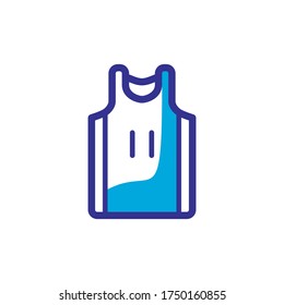 basketball jersey icon color style design