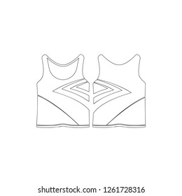 basketball jersey icon. Element of T-shirt for mobile concept and web apps icon. Thin line icon for website design and development, app development