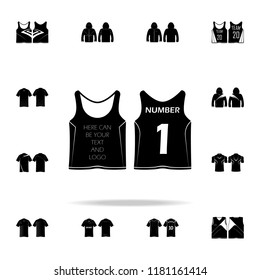 basketball jersey icon. T-shirt icons universal set for web and mobile