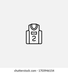 basketball jersey icon vector illustrator sign
