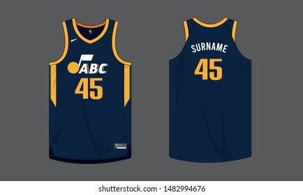 Basketball jersey kit uniform vector template