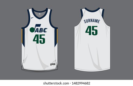 Basketball Jersey Kit Uniform Vector Template
