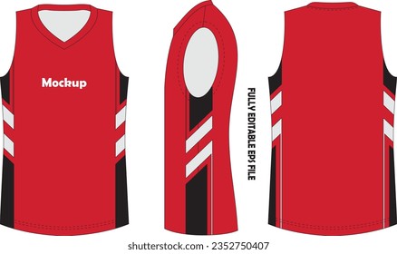 Basketball Jersey Mock ups illustration Vectors 