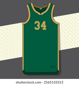 basketball jersey mockup template vector design