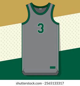 basketball jersey mockup template vector design