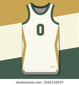 basketball jersey mockup template vector design