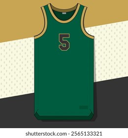 basketball jersey mockup template vector design