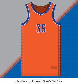 basketball jersey mockup template vector design
