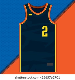 basketball jersey mockup template vector design