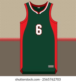 basketball jersey mockup template vector design