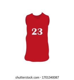 basketball jersey on white background vector