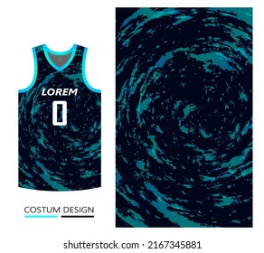 plantilla de diseño de patrón de jersey de baloncesto. fondo abstracto azul oscuro para el patrón de tela. baloncesto, carreras, fútbol y camisetas de entrenamiento. ilustración vectorial