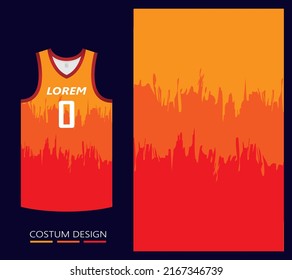Sublimation Jersey Pattern Background Template Stock Vector