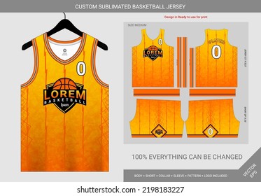 Premium Vector  Basketball jersey design template