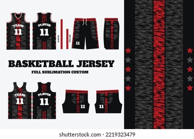 Premium Vector  Basketball jersey design and pattern for