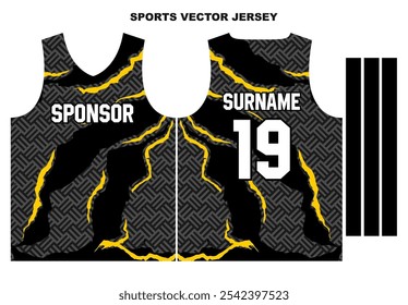 basketball jersey pattern uniform design