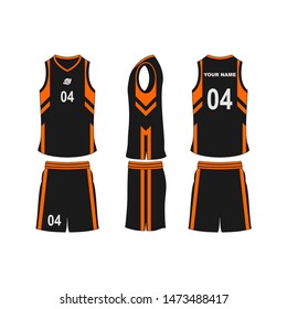 Basketball Jersey Set Template Collection Stock Vector (Royalty Free ...