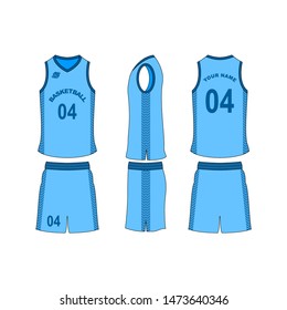 Basketball Jersey Set Template Collection Stock Vector (Royalty Free ...