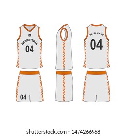 Basketball jersey set template collection.