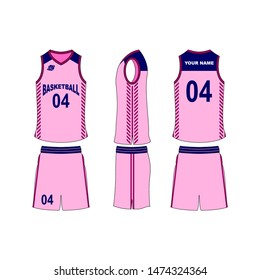 Basketball Jersey Set Template Collection Stock Vector (Royalty Free ...