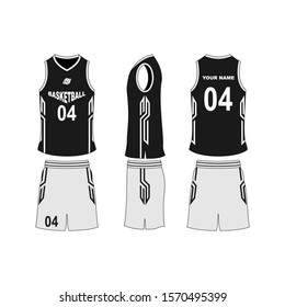 Basketball Jersey Set Template Collection Stock Vector (Royalty Free ...