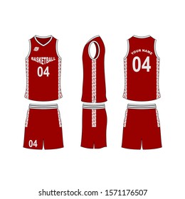 Basketball Jersey Set Template Collection Stock Vector (Royalty Free ...