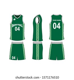 Basketball jersey set template collection.