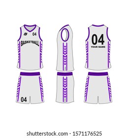 Basketball jersey set template collection.