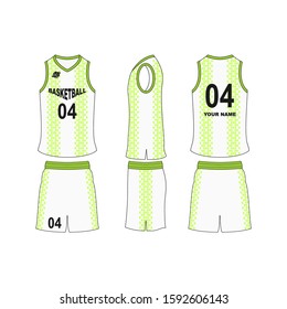 Basketball jersey set template collection.