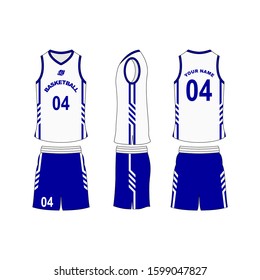 Basketball jersey set template collection.