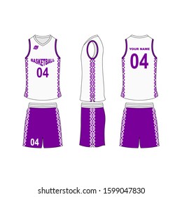 Basketball Jersey Set Template Collection Stock Vector (Royalty Free ...