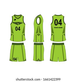 Colección de plantillas del juego de jersey de básquetbol.