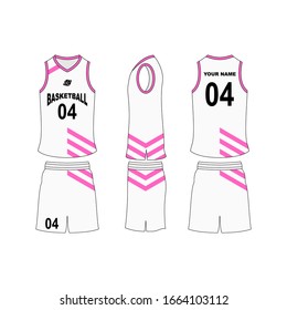 Basketball Jersey Set Template Collection.