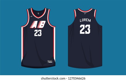Basketball jersey template