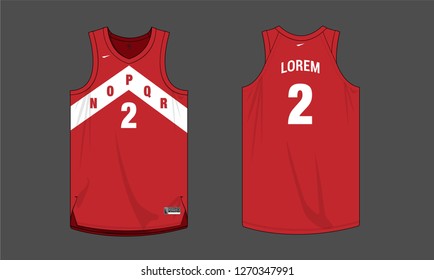 Basketball jersey template