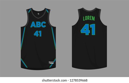 Basketball jersey template