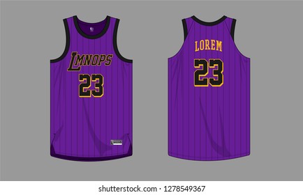 Basketball Jersey Template Stock Vector (Royalty Free) 1278549367 ...