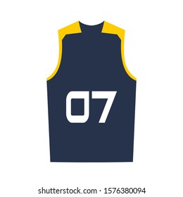 Basketball jersey template for basketball club. Sport uniform