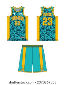 Basketball jersey template design, basketball uniform mockup design, vector sublimation sports apparel design, jersey basketball ideas.