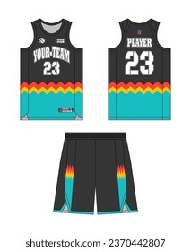 Basketball jersey template design, basketball uniform mockup design, vector sublimation sports apparel design, jersey basketball ideas.