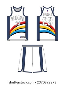 Basketball jersey template design, basketball uniform mockup design, vector sublimation sports apparel design, jersey basketball ideas.