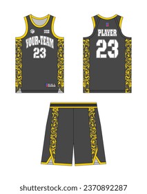 Basketball jersey template design, basketball uniform mockup design, vector sublimation sports apparel design, jersey basketball ideas.