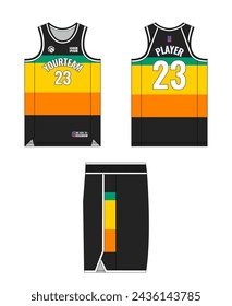 Basketball jersey template design, basketball uniform mockup design, vector sublimation sports apparel design, jersey basketball ideas.