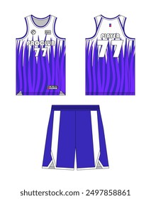 Basketball jersey template design. Basketball uniform mockup design. Tank top sport sublimation apparel design.