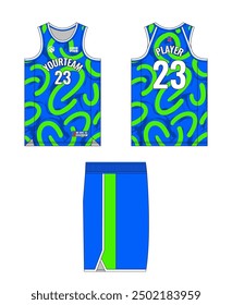 Basketball jersey template design. Basketball uniform mockup design. Tank top sport sublimation apparel design.