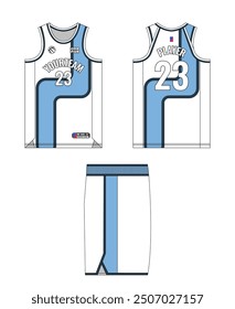 Basketball jersey template design. Basketball uniform mockup design. Tank top sport sublimation apparel design.